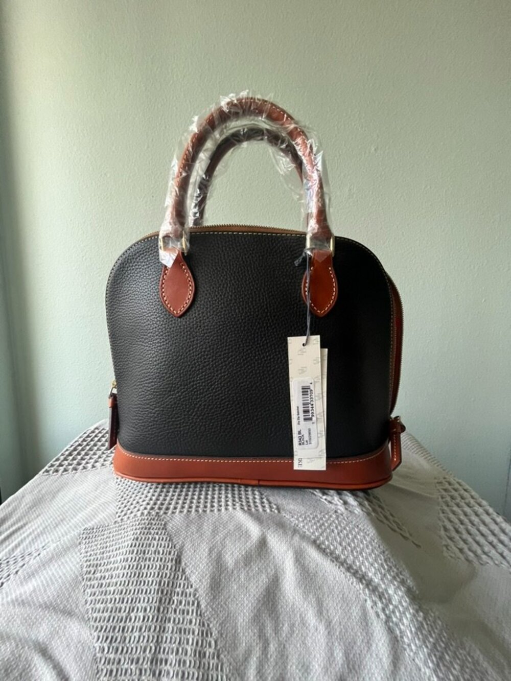 Dooney & Burke Pebble Grain Zip Zip Satchel - Picture 2 of 6